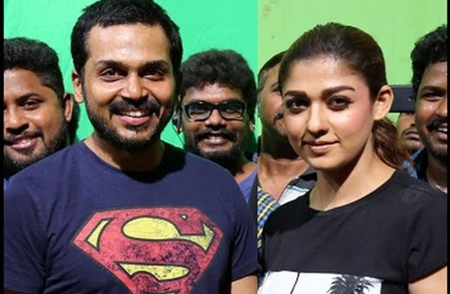 Karthi and Nayanthara Without Makeup - The Always Fab Look