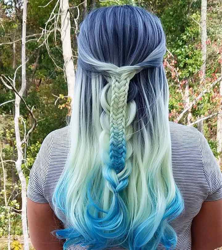 20 Beautiful Styling Ideas For Blue Ombre Hair Blushery