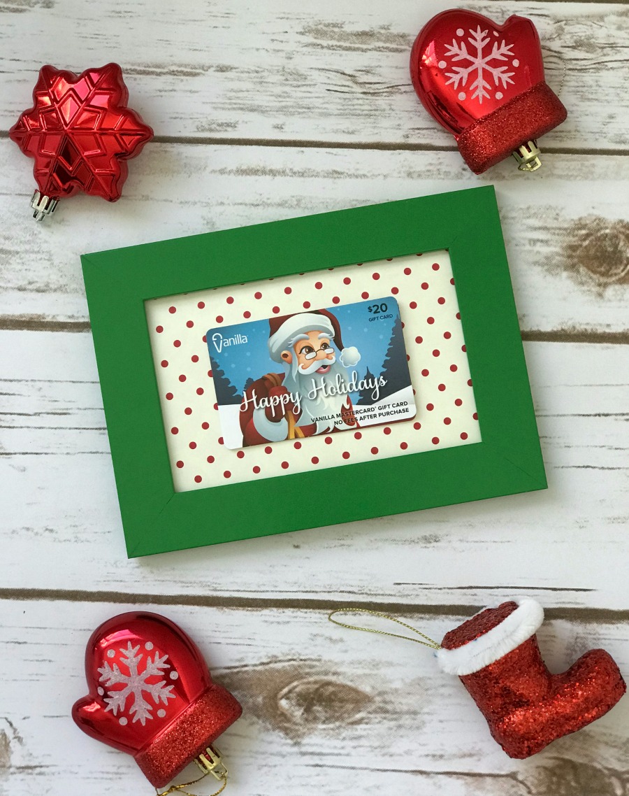 A Cute and Clever Way to Gift a Gift Card. Frame gift card.