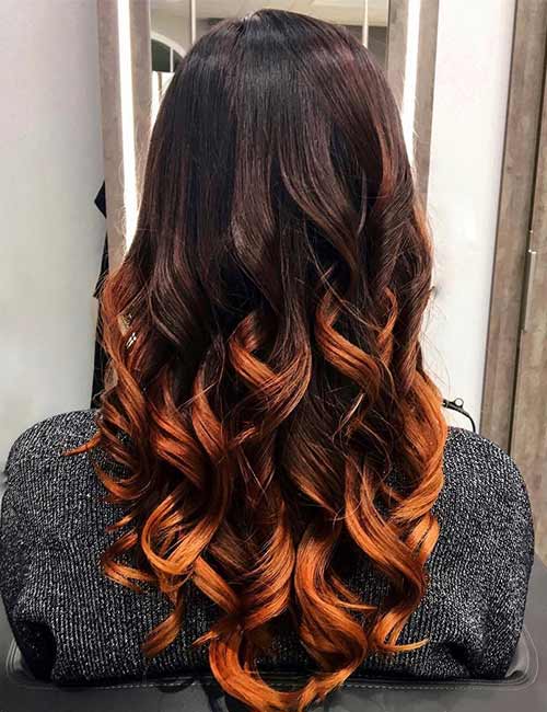 6. Brown And Copper Ombre