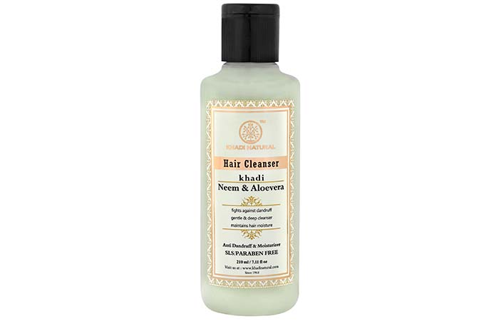 9. Khadi Neem And Aloevera Shampoo For Dandruff