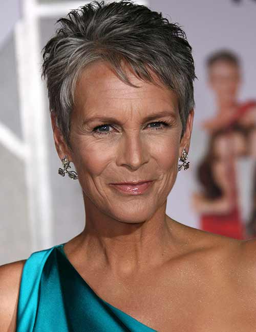 2. Gray Pixie Cut