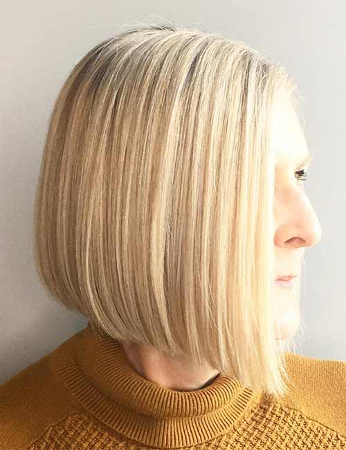 18. Sleek Angled Bob