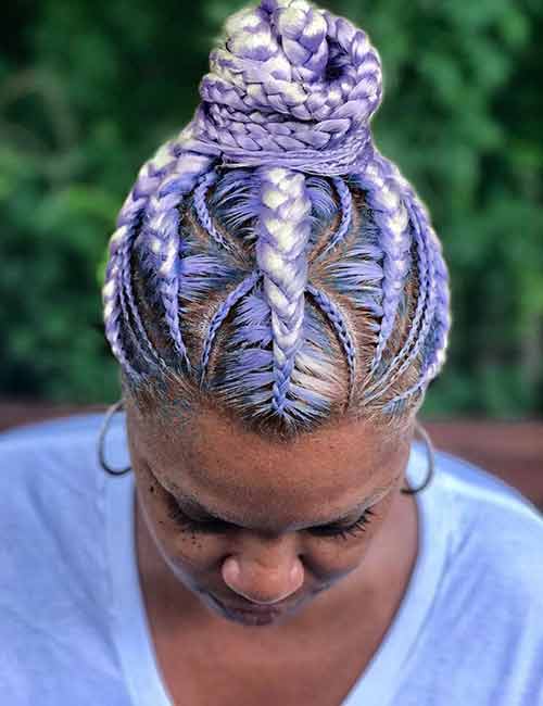 10. Spider Web Ghana Braids