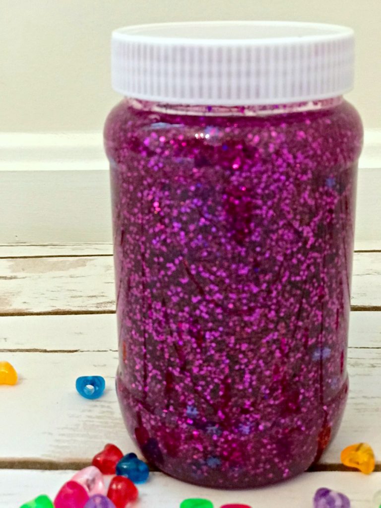 Valentine's Day DIY Calm Down Sensory Bottles