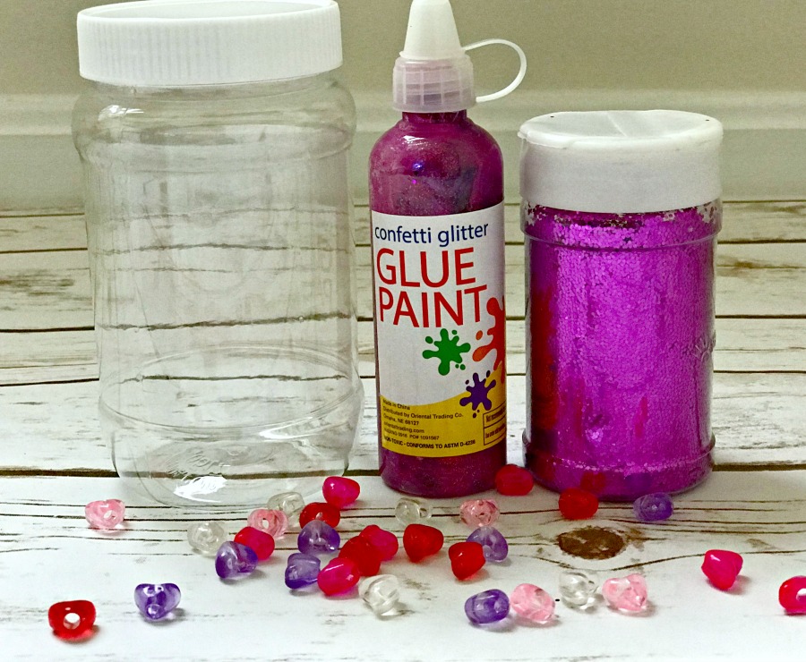 Valentine's Day DIY Calm Down Sensory Bottles