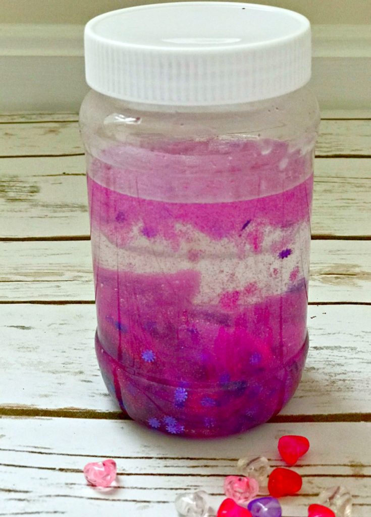 Valentine's Day DIY Calm Down Sensory Bottles