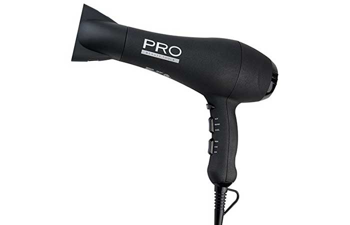 14. Pro Beauty Tools Stylist Recommended 1875W Ionic Hair Dryer