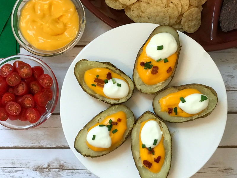 Bacon and Cheese Loaded Potato Skins Recipe
