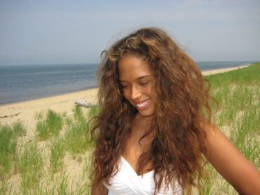 Current natural curly hair.