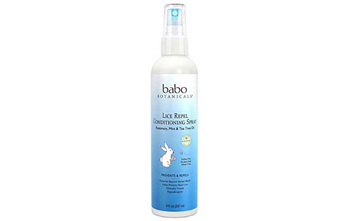6. Babo Botanicals Lice Repel Conditioning Spray
