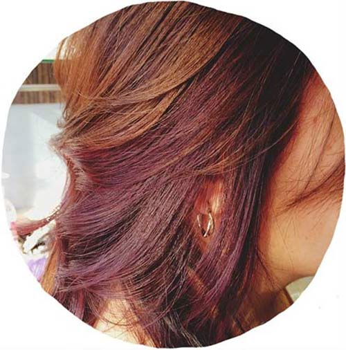13. Chocolate Cherry Brown Hair Color