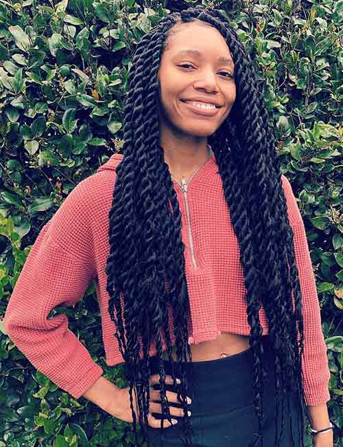Long Senegalese Twists