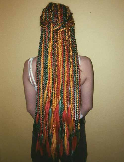 Colored Hair Extensions And Tassels