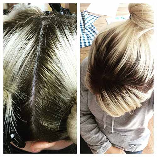  Dark Blondes Roots With Platinum Ends