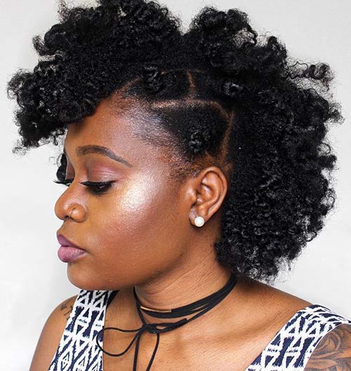 11. Side Bantu Knots