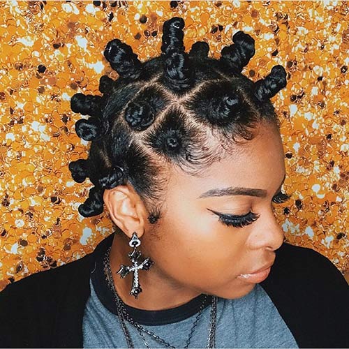 20 Best Bantu Knots Hairstyles Blushery