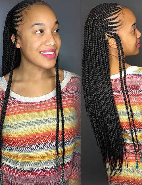 Ghana Braids - Halfway Ghana Braids