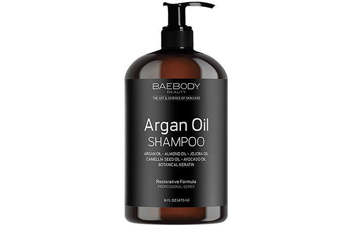 7. Baebody Beauty Argan Oil Shampoo