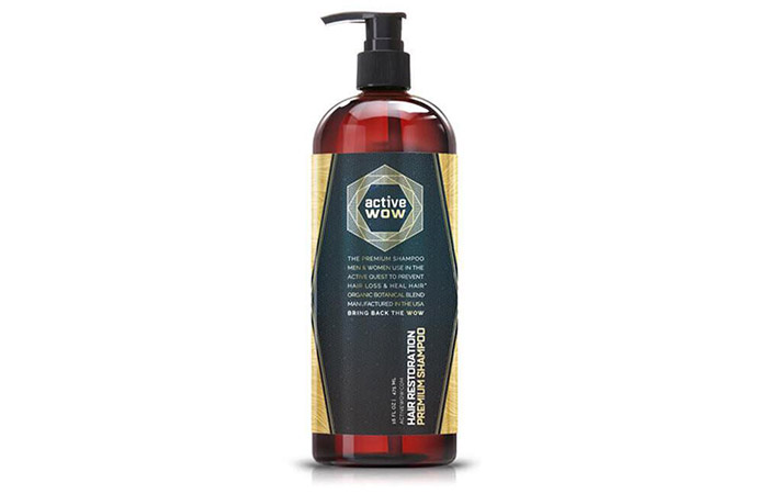 15. Active Wow Hair Restoration Premium Shampoo