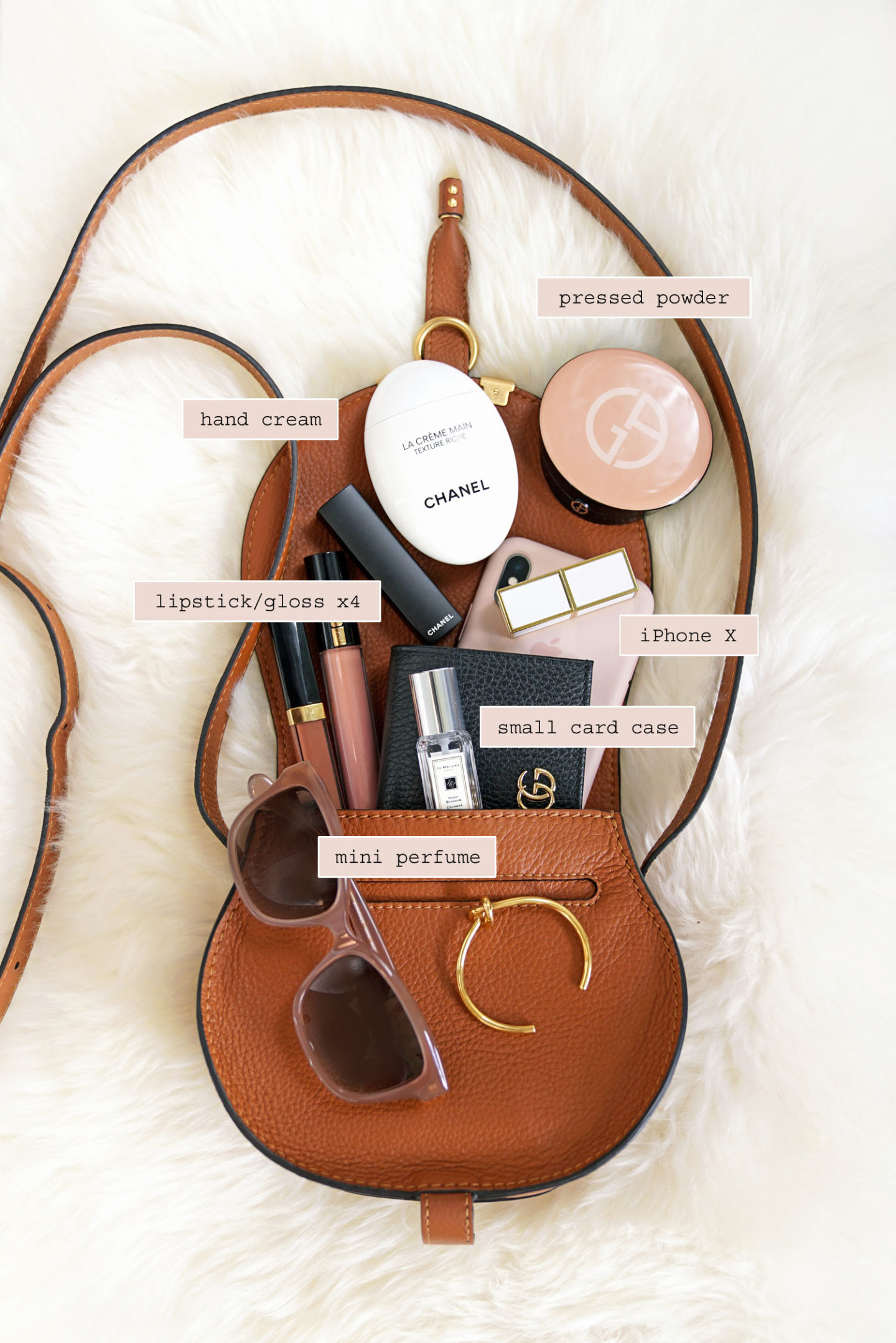 What's Inside My Bag Chloe Mini Marcie | The Beauty Look Book