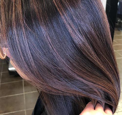 Dark Rose Brown Highlights