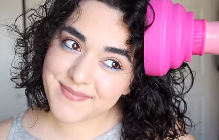 Step 4 Scrunch Your Hair With The Diffuser 