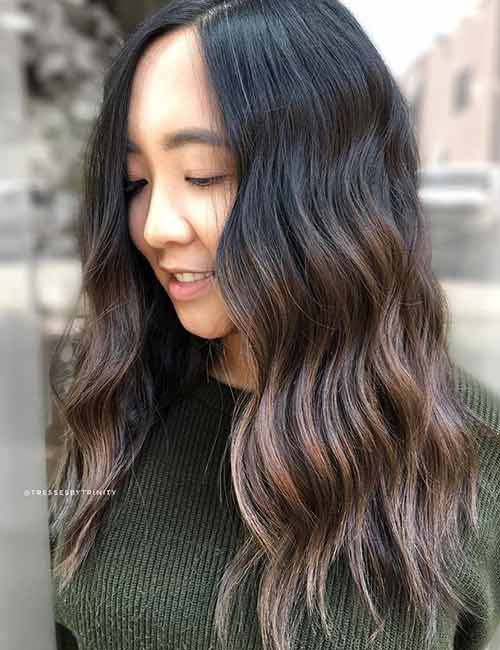 Black-To-Brown Balayage