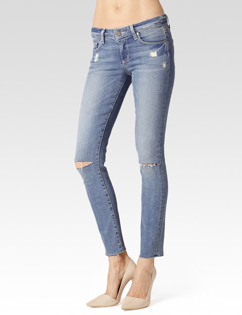 SKYLINE ANKLE PEG - WHITLEY DESTRUCTED RAW HEM