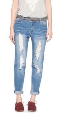 Vanilla Sky Low Rise Boyfriend Jeans